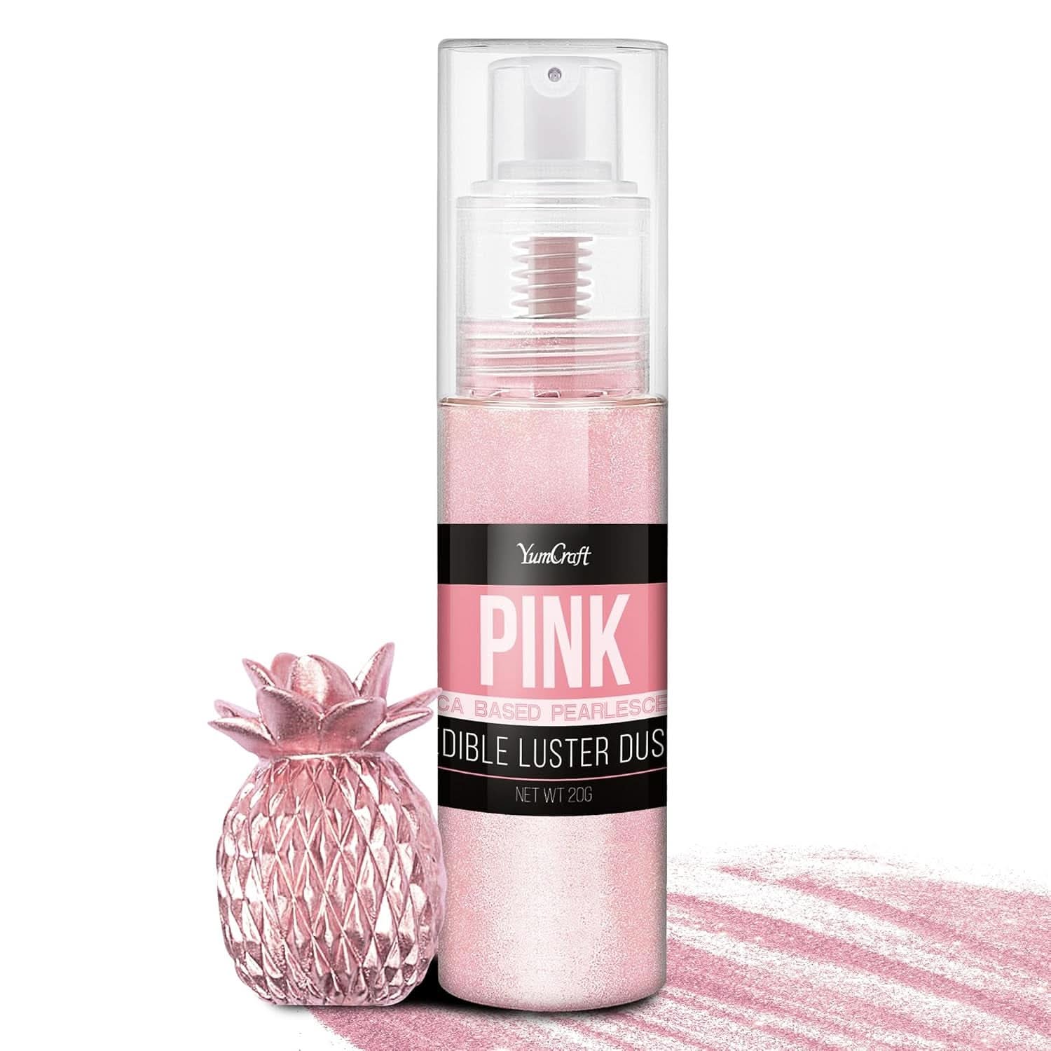 Jadalny spray brokatowy, 20 gramów Naty Shop Pink