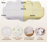 Poduszka pod szyję Wellsync Poduszka ergonomiczna Poduszka z pianki memory Poduszka ortopedyczna dla osób śpiących na boku Podkłady na plecach Podkłady na brzuch Ból szyi Biały Szary Poduszki ortopedyczne szyjki macicy Naty Shop