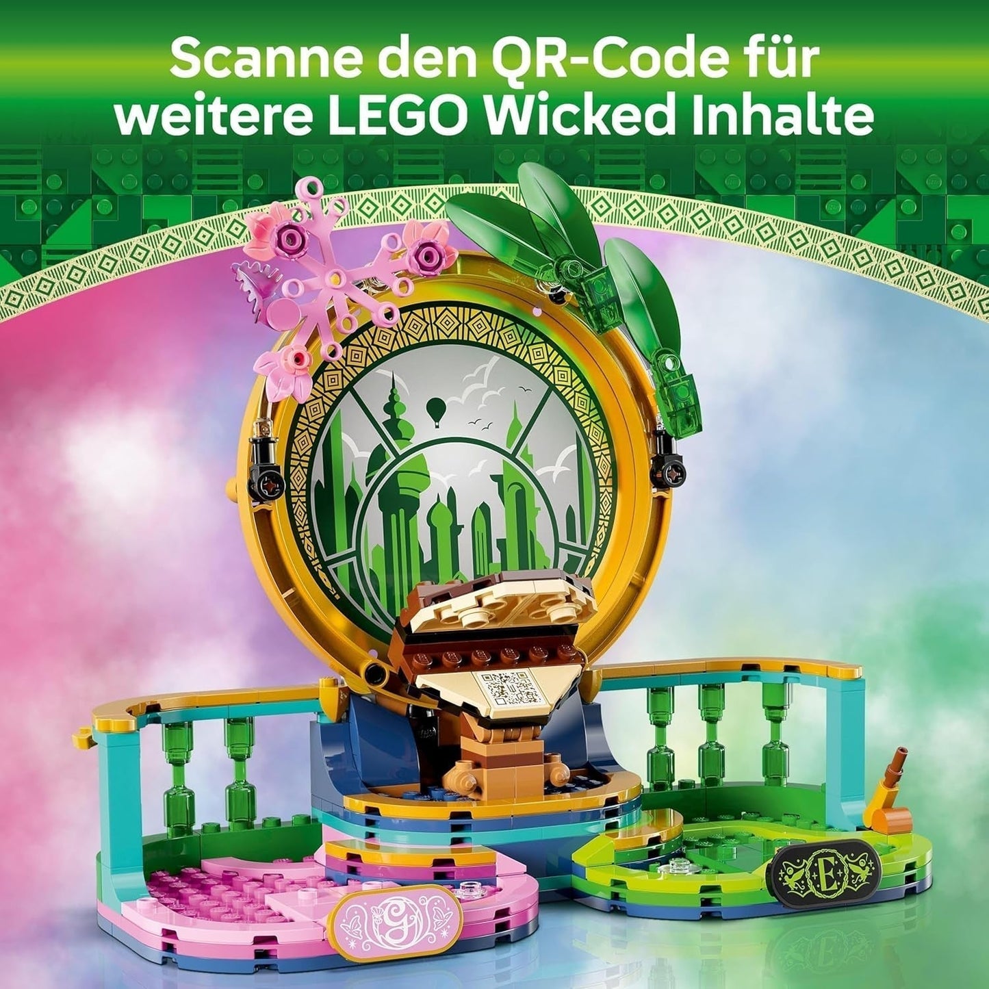 LEGO Wicked Lalki Elphaba i Glinda — kolekcjonerska figurka czarownic z krainy Oz — kreatywny prezent dla dziewcząt powyżej 10. roku życia i fanów filmu — 75682 Zestawy do budowania Besuche den LEGO-Store