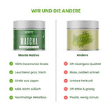 Monte Nativo Ceremonial Matcha w proszku (40g) - idealna do herbaty matcha, latte i koktajli - zielona herbata z Japonii - gatunek ceremonialny, w metalowym pudełku - 100% czysta, bezglutenowa, drobno zmielona
