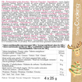 Scrapcooking - zestaw 4 świątecznych kredek czekoladowych - brązowy, biały, zielony i czerwony - jadalna kolorystyka - barwnik spożywczy do pisania - pisz i rysuj na deserach, ciastach i ciasteczkach - 7060