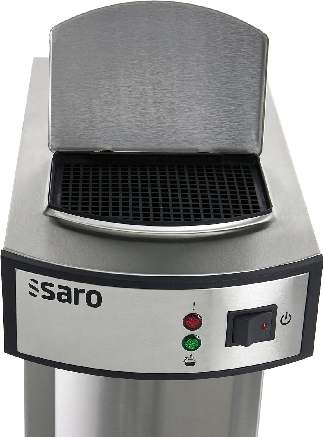 Ekspres Saro w komplecie z karafką z izolowaną pompą ze stali nierdzewnej – 2,2 l – czas przygotowania ok. 5–6 min – ochrona przy pracy bez wody – 2,069 kW – model THERMO 24