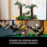 LEGO 75353 Star Wars Pościg na Endorze — zestaw dioramy, Powrót Jedi z Lukiem Skywalkerem, księżniczką Leią, żołnierzem zwiadowczym i ścigaczami, zestawy do budowania z okazji 40. rocznicy urodzin w sklepie LEGO