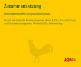 JosiCat Kurczak w Sosie (12 x 415 g) | Dorosły | Mokra karma premium dla dorosłych kotów | Kurczak w sosie | Witamina D3 i E | Wspierane przez JOSERA | Mokra karma dla kotów | Kompletne pożywienie | Opakowanie 12 sztuk