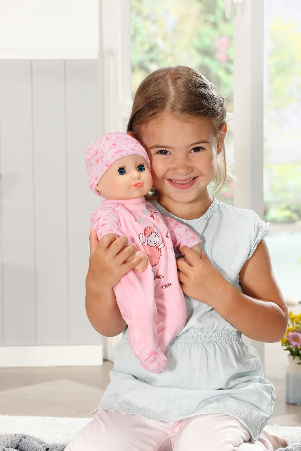 Annabell Mała lalka Annabell 36 cm, z materiałowym korpusem i zaspanymi oczami, 36 cm, 709870 Zapf Creation