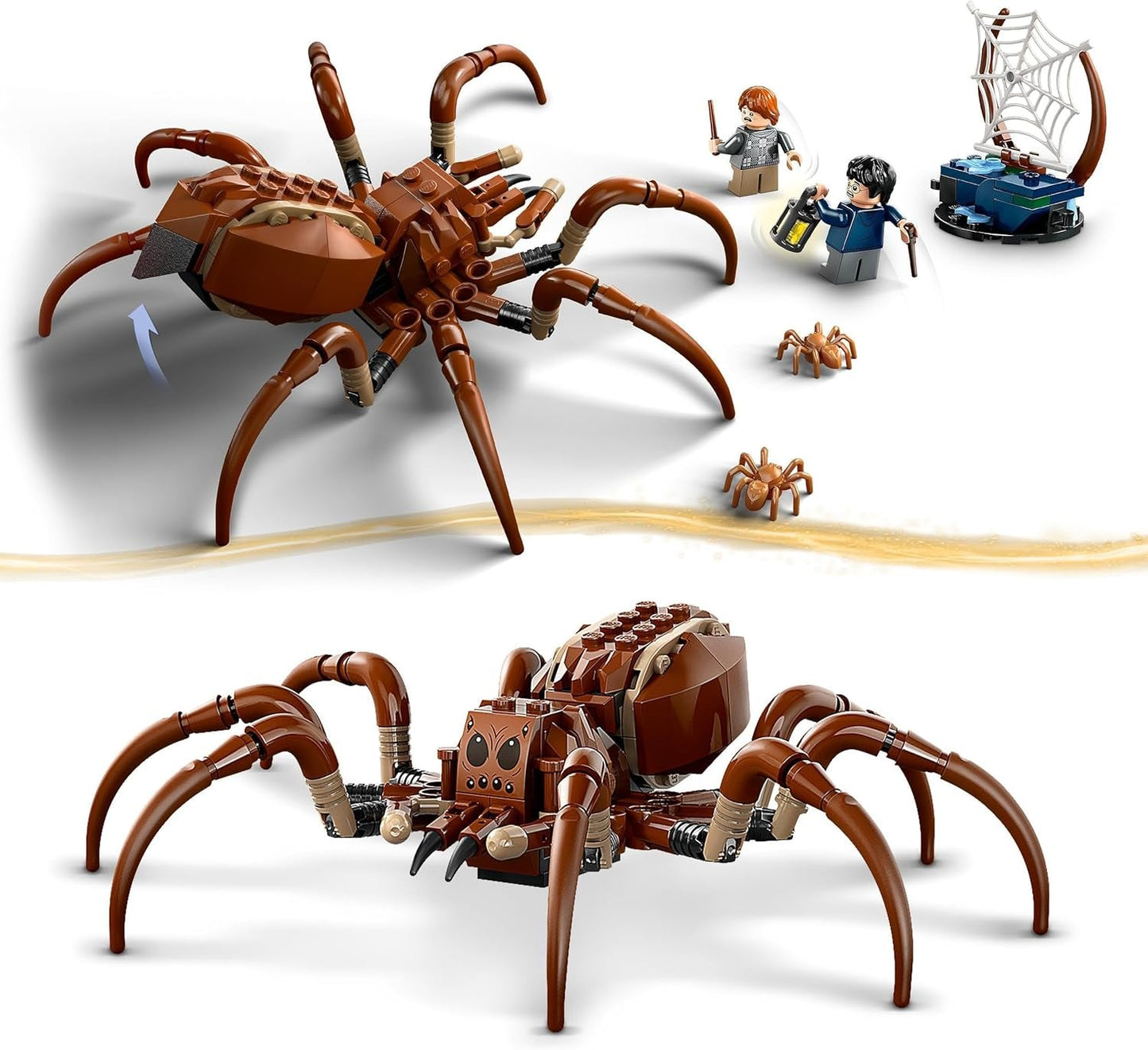 LEGO Harry Potter Aragog w Zakazanym Lesie, zestaw Spider Fantasy, mityczne stworzenie, 2 minifigurki, magiczny prezent dla chłopców, dziewcząt i fanów w wieku od 7 lat 76434 Zestawy do budowania Besuche den LEGO-Store