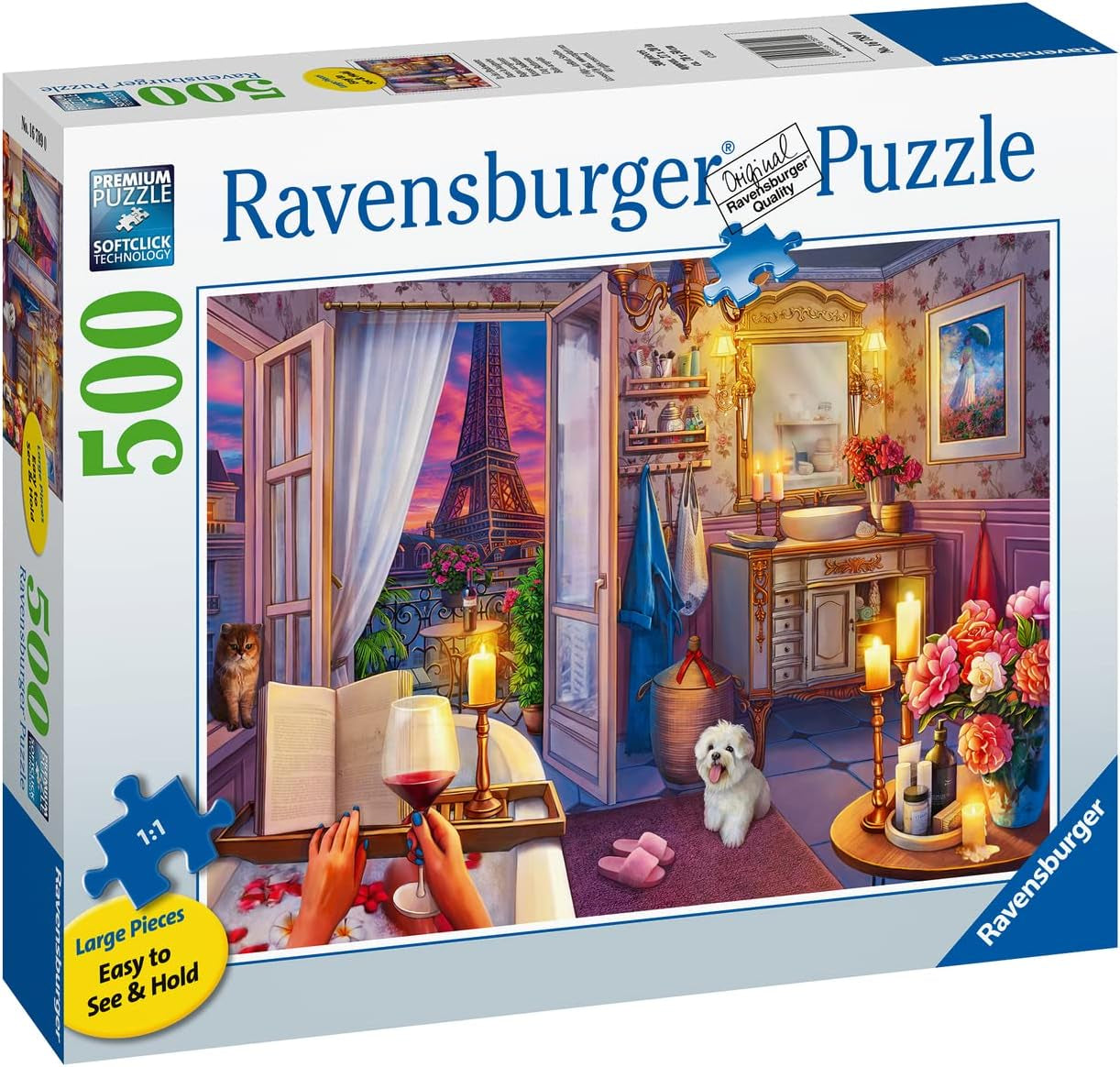 Puzzle Ravensburger - w wannie - 500 elementów Puzzle w złotej edycji Naty Shop