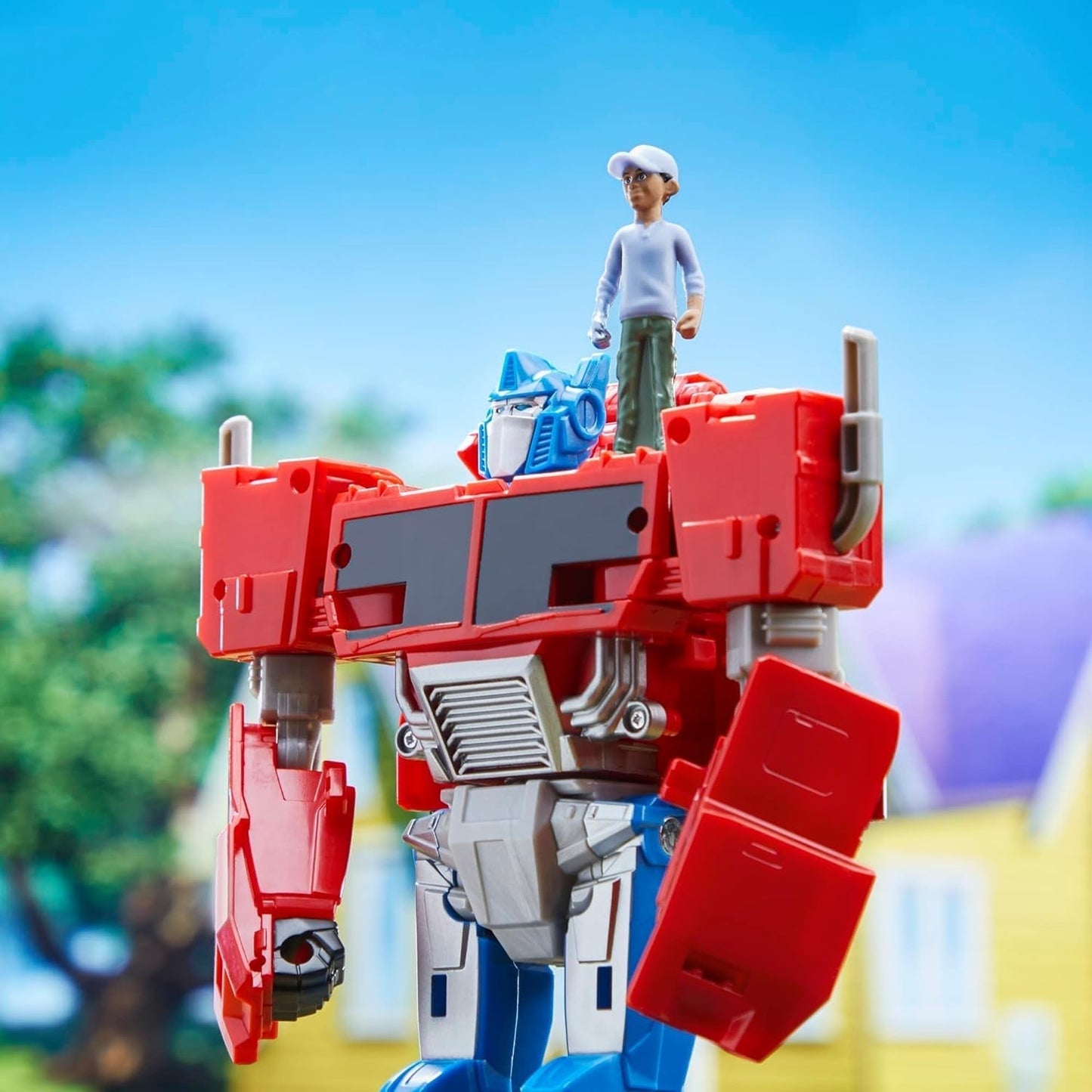 Transformers Earthspark Spin Changer Figurka Optimusa Prime (20 cm) z figurką Robby'ego Malto (5 cm) z 6 figurek Naty Shop