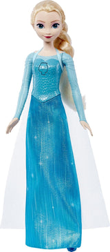 Mattel Disney Kraina Lodu Śpiewająca lalka Elsa w kultowym stroju śpiewa „Let It Go” z filmu „Kraina Lodu” Disneya dla dzieci