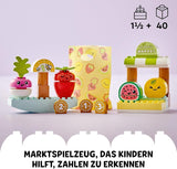 LEGO DUPLO Mój pierwszy targ ekologiczny, zestaw z zabawkami dla chłopców i dziewcząt, zabawka edukacyjna dla małych dzieci od 1,5 roku, akcesoria do owoców i warzyw 10983 Zestawy do budowania Besuche w sklepie LEGO
