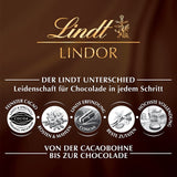 Lindt Czekoladowe Paluszki Ciemnej Czekolady LINDOR | 24 tabliczki czekolady x 37g | Z gładkim, rozpływającym się w ustach nadzieniem z ciemnej czekolady z zawartością 60% kakao | Prezent czekoladowy | Prezent czekoladowy | Opakowanie zbiorcze