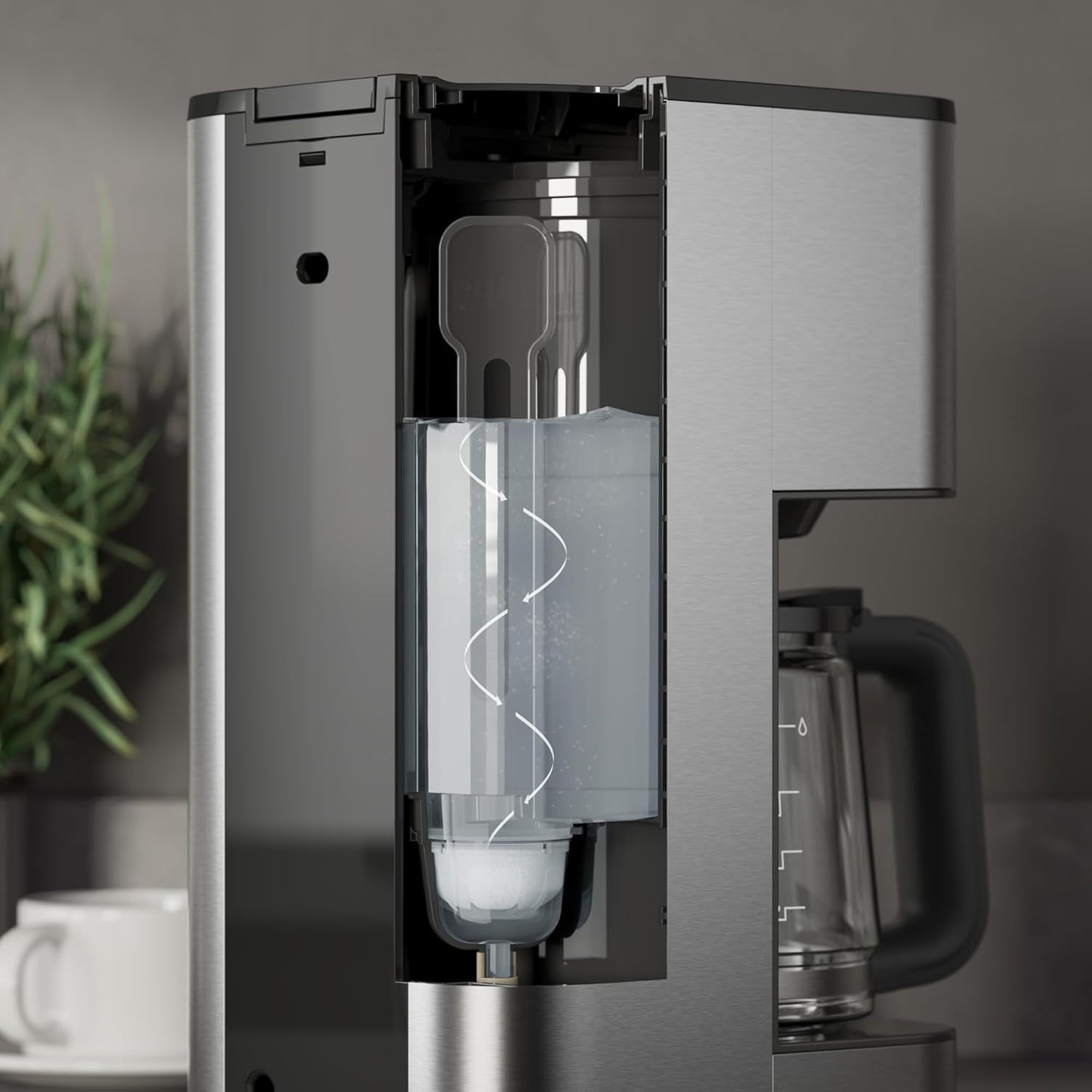 Ekspres AEG Deli 5, 1,5 l, programowalny timer, funkcja utrzymywania ciepła, wyłącznik bezpieczeństwa, wskaźnik poziomu wody, optymalne dozowanie, funkcja zapobiegająca kapaniu, stal nierdzewna, CM5-1-6ST