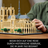 LEGO Architecture Notre-Dame De Paris, kolekcja dla dorosłych, pamiątka z Francji, prezent dla kobiet, mężczyzn, globtroterów i miłośników historii, model architektoniczny 21061 zestawy do budowania Besuche w sklepie LEGO