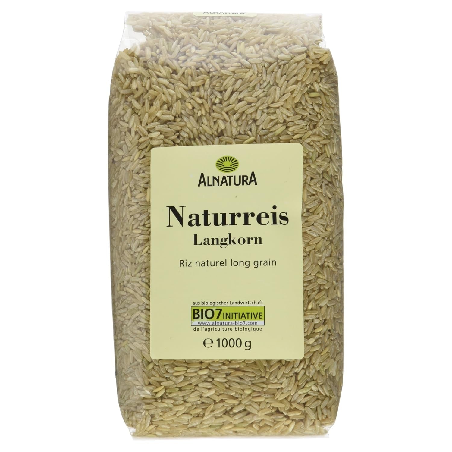 Organiczny ryż brązowy długoziarnisty, opakowanie 6 sztuk (6 x 1 kg)