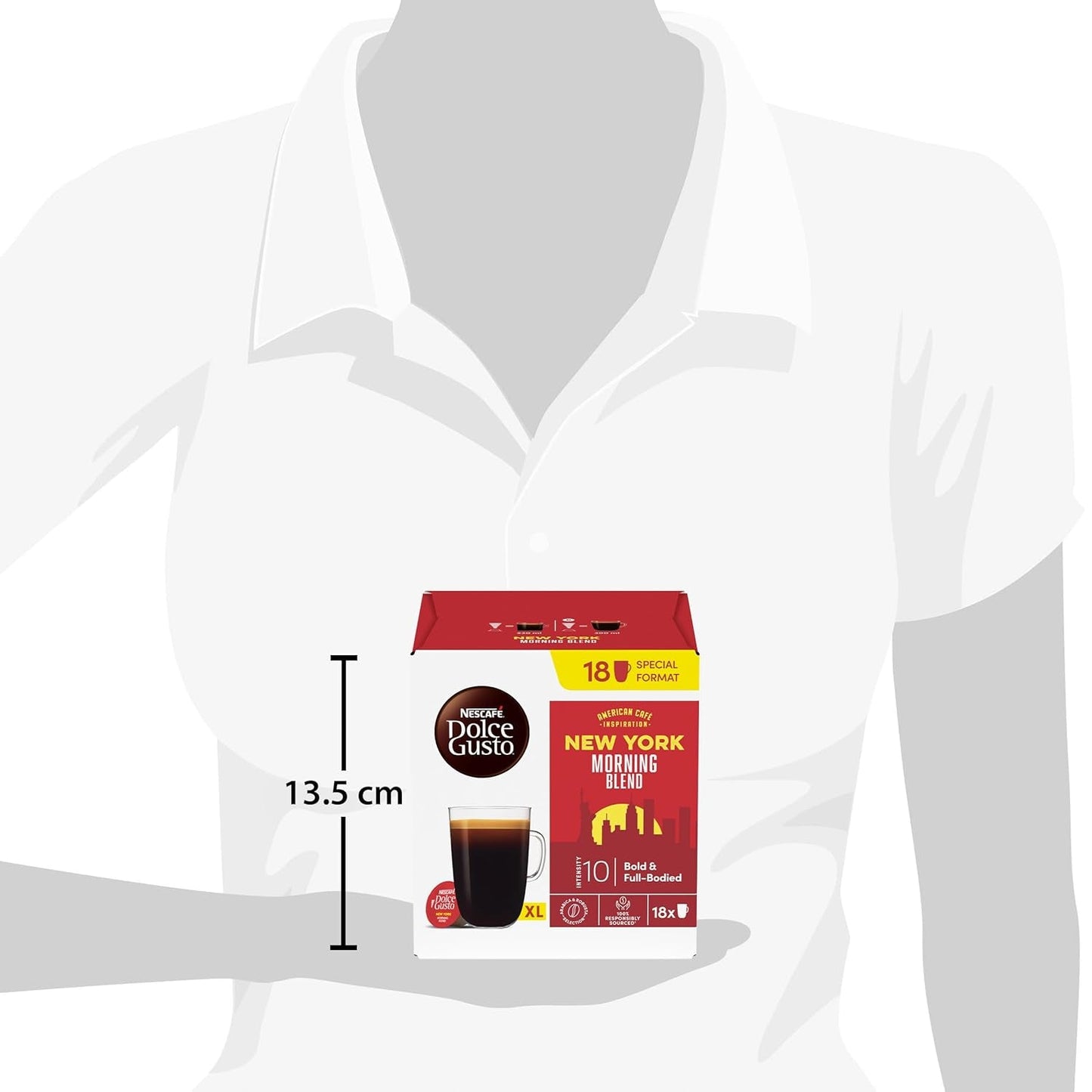 NESCAFÉ DOLCE GUSTO American Café Inspiration New York Morning Blend Kaffeekapseln 3-pak (3 x 18 Kapseln)