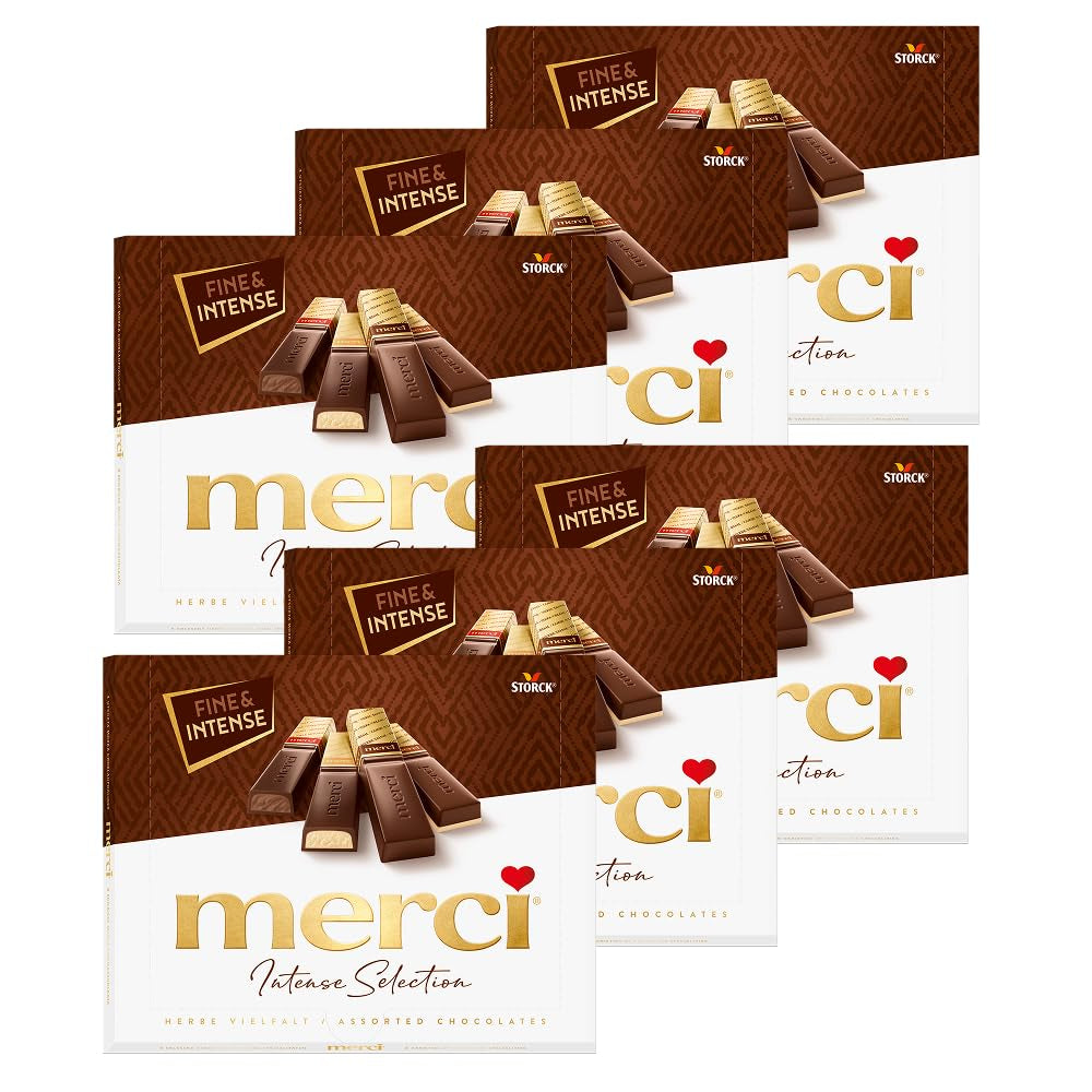 Finest Selection odmiana ciemnej czekolady – 6 x 250g – Specjały z rafinowanej ciemnej czekolady – Praliny z nadzieniem i bez