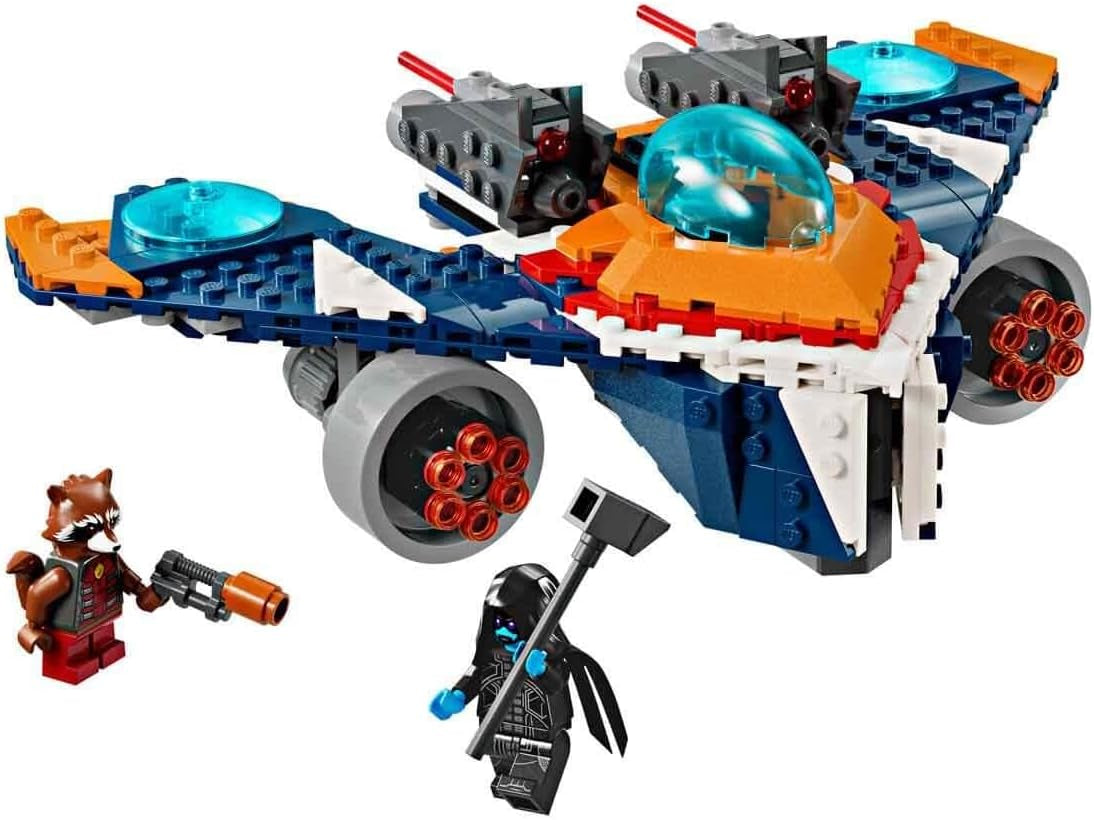 LEGO Marvel Rakiety Statek kosmiczny kontra. Zestaw statku kosmicznego Ronana do zbudowania Strażnicy Galaktyki Figurka superbohatera Prezent dla chłopców i dziewcząt w wieku 8 lat 76278 Zestawy do budowania Besuche den LEGO-Store
