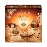 Czekolada Lindta | Pudełko na praliny kreolskie | 165g | 15 pralinek w 4 pysznych odmianach, wyprodukowanych w 100% z delikatnego kakao, bez alkoholu | Zestaw upominkowy z czekoladą