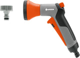 Gardena 4647-20 kompletny zestaw węża spiralnego, z automatycznym zwijaniem węża, z dyszą natryskową i przyłączem do kranu (długość węża: 10 m, średnica węża: 9 mm, zestaw: tak)