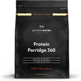Protein Works - Owsianka Proteinowa 360 | Mit Dodatkowe witaminy i minerały | Proteinreiches Frühstück | Kalorienarme Haferflocken | 6 porcji | Czekolada mleczna 500G Płatki zbożowe Naty Shop Domyślny tytuł