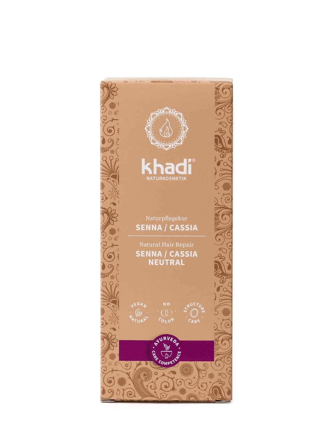 khadi GOLDBRAUN Ziołowa farba do włosów Jasnobursztynowy do Miękkiego Błyszczącego Złotobrązowego Farba do włosów 100% ziołowa Naturalna Naturalna Wegańska Certyfikowana Kosmetyka Naturalna 100g Naty Shop Neutralna Senna/Kasia Farba do włosów 100g (1 opakowanie) Pojedynczy