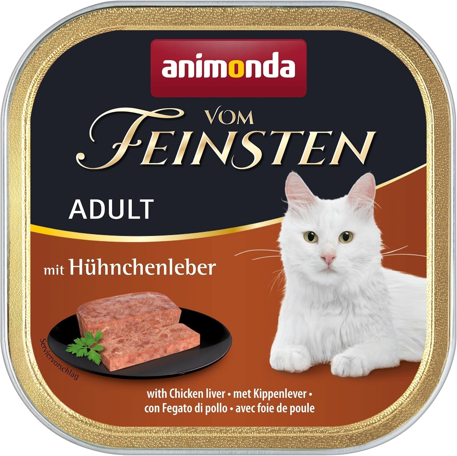 animonda Vom Feinsten Mokra karma dla dorosłych kotów, odmiana kurczaka, 6 x 100 g