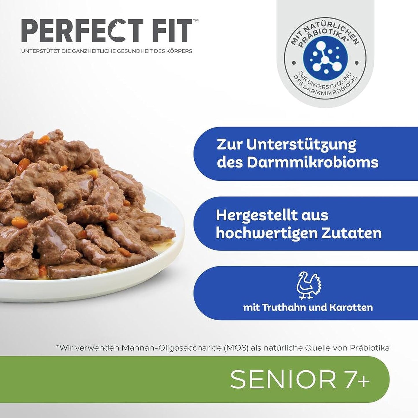 PERFECT FIT™ Senior Cat – saszetki z indykiem i marchewką, 12 x 85 g