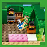 LEGO Minecraft Domek na plaży dla żółwi Domek z akcesoriami dla dziewcząt i chłopców od 8 lat, zestaw ze zwierzętami i postaciami z gry wideo, prezent dla graczy 21254 Zestawy do budowania Besuche den LEGO-Store