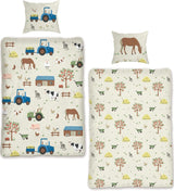 Skybrands Kinder Bettwäsche Tiere 135X200 Bauernhof Kinderbettwäsche Bagger Traktor Baumwolle Kinderbettwäsche 2Tgl. Domyślny tytuł sklepu Für Jungen Und Mädchen Naty