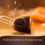 Czekolada - Mini Pralinki Z Ciemnej Czekolady | 90 g | Pudełko z 18 pralinami, każda w 6 pysznych asortymentach | Czekoladowy Prezent | Prezent czekoladowy (zestaw 4 szt.)