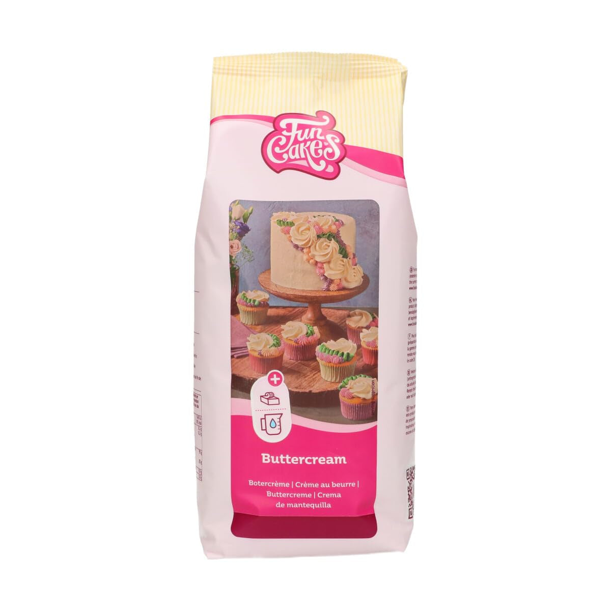 Funcakes Mix Für Buttercreme: Einfach Zu Berübenen, Cremig, Perfekt Zum Dekorieren, Abdecken Und Füllen Von Kuchen, Belag Auf Cupcakes, Halal., 1 Kg Mieszanka do pieczenia i gotowania Naty Shop 1 Kg (1Er Pack) Vanille.