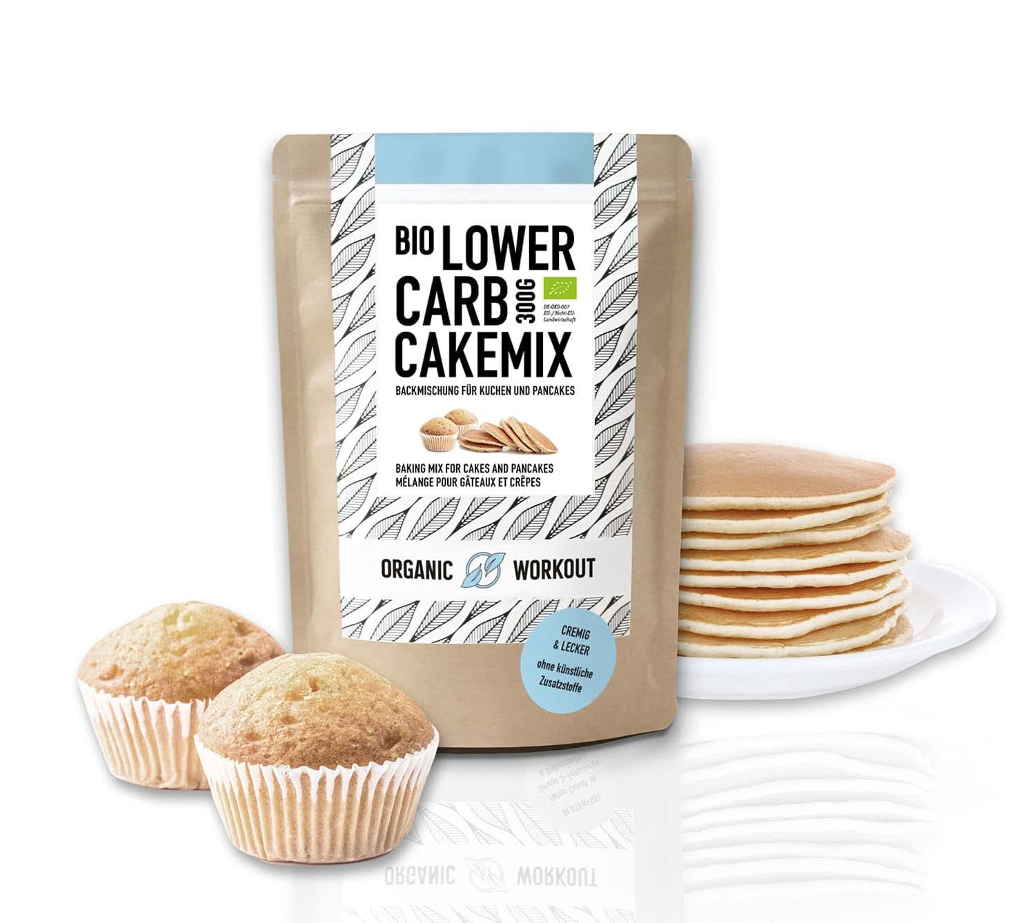 LOWER-CARB VANILLA CAKE BLEND - ekologiczna, bezglutenowa mieszanka na ciasto lub naleśniki, bogata w białko Naty Shop Kitchen