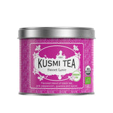Kusmi Tea - Earl Grey Intense - Organiczna czarna herbata Earl Grey z mocną bergamotką i pikantną cytryną - Herbata sypana - 100g Metalowe pudełko - Ilość na około 50 filiżanek