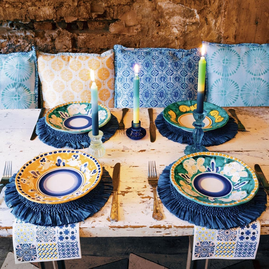 Talking Tables 20 X Serwetki papierowe Cytrynowe, 20 sztuk | Jednorazowe zastawy stołowe w żywych kolorach na niezapomniane spotkania, letnie przyjęcia, wieczory panieńskie, lunche, jasne