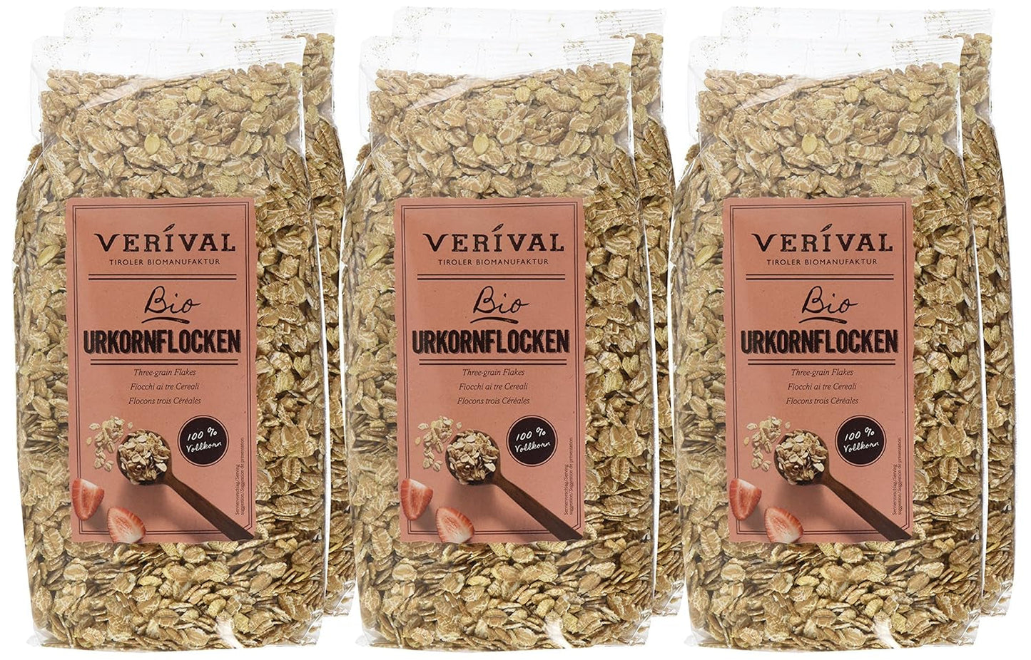 Verival Urkornflocken - Bio, opakowanie 6Er (6 X 500 G) Płatki zbożowe Naty Shop
