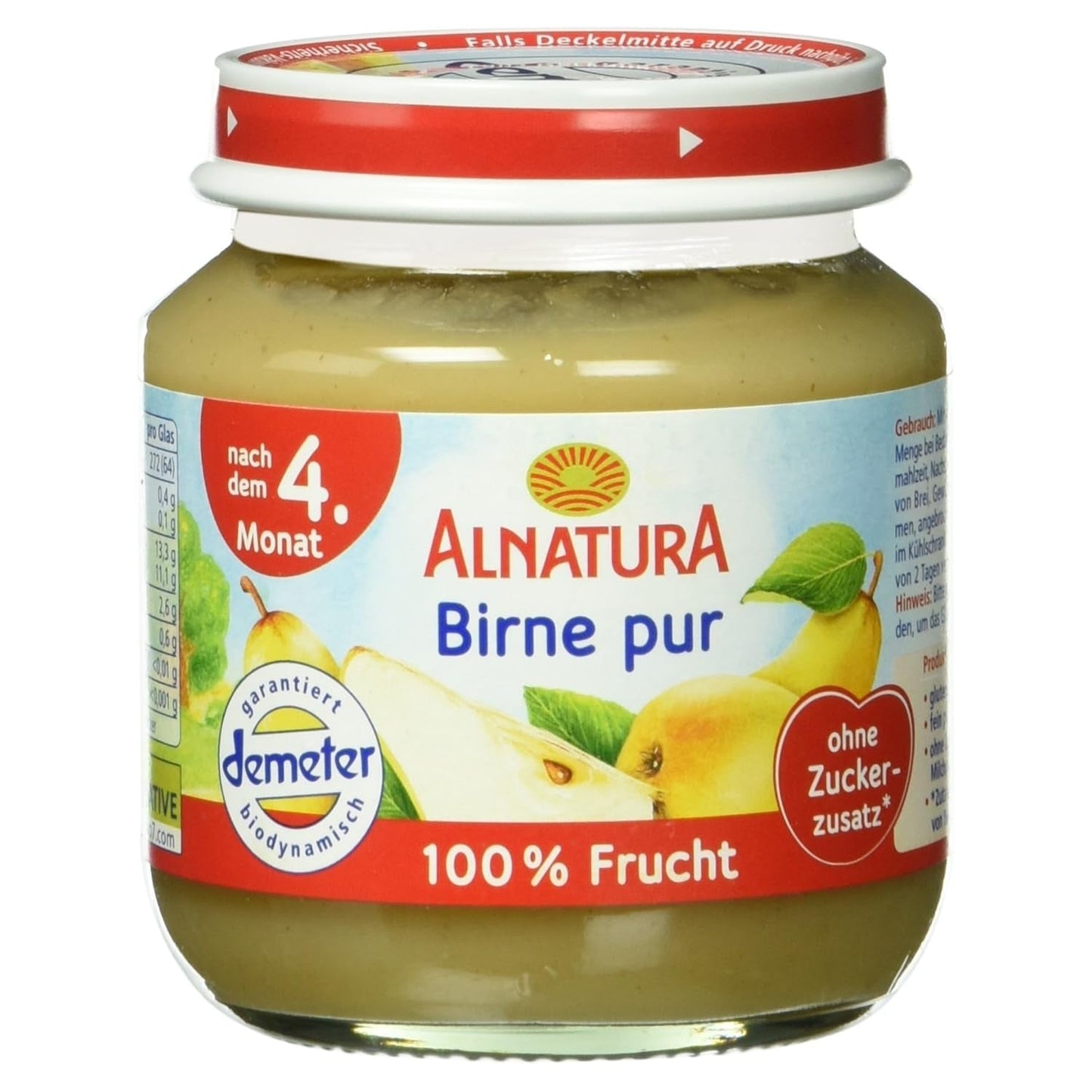 Bio Birne czysty, nach dem 4. Monat, 125g