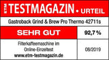 Ekspres termiczny GASTROBACK Grind & Brew Pro, srebrny, czarny