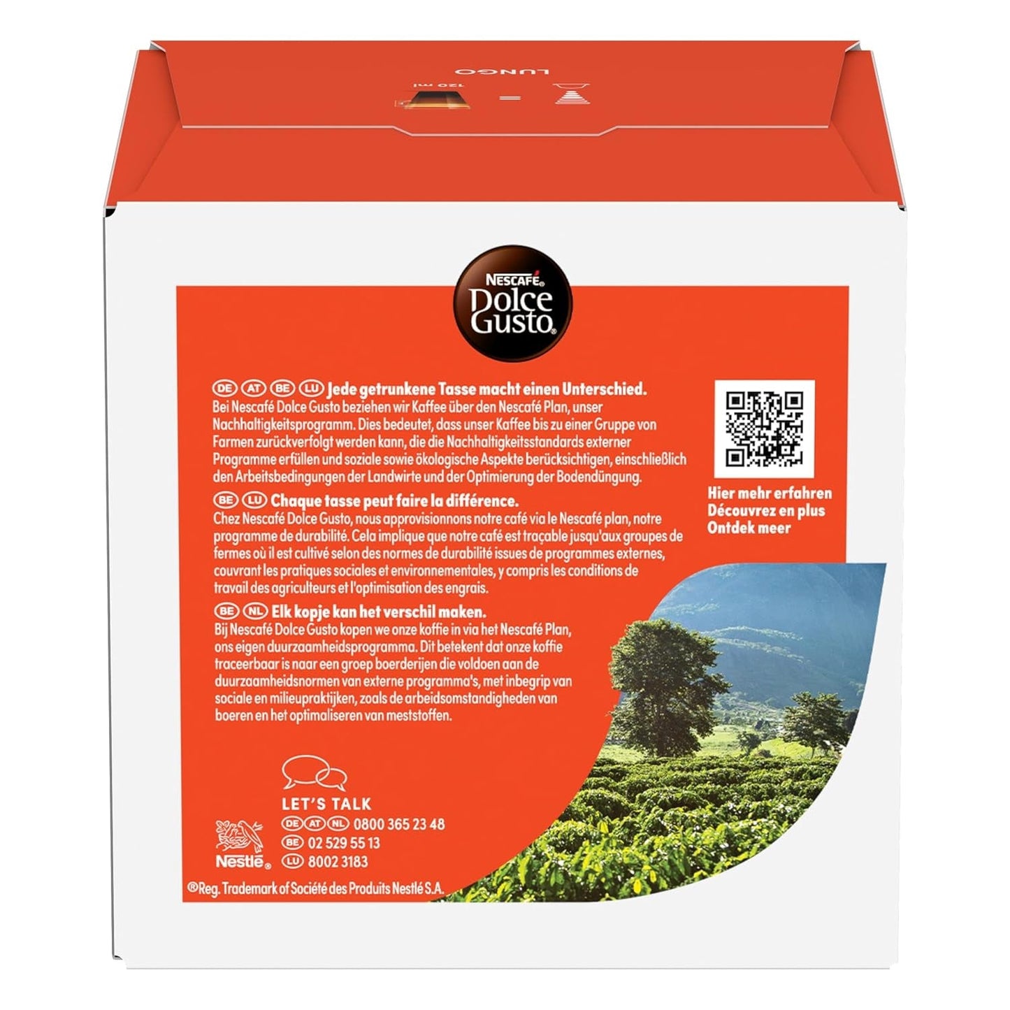NESCAFÉ DOLCE GUSTO Lungo Kaffeekapseln 3-pak (3 x 16 Kapseln)