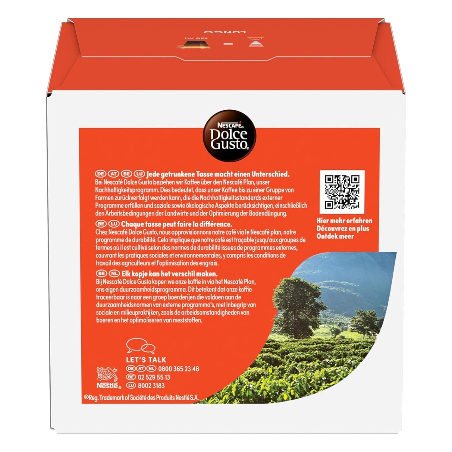 NESCAFÉ DOLCE GUSTO Lungo Kaffeekapseln 3-pak (3 x 16 Kapseln)