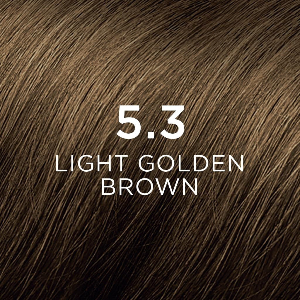 Trwała koloryzacja włosów, farba do włosów 5.3 Light Golden Brown Naty Shop