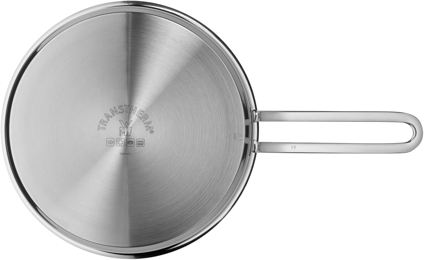WMF Mini mała patelnia z pokrywką 18 cm, Cromargan z polerowanej stali nierdzewnej, garnki i patelnie indukcyjne Naty Shop