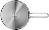 WMF Mini mała patelnia z pokrywką 18 cm, Cromargan z polerowanej stali nierdzewnej, garnki i patelnie indukcyjne Naty Shop