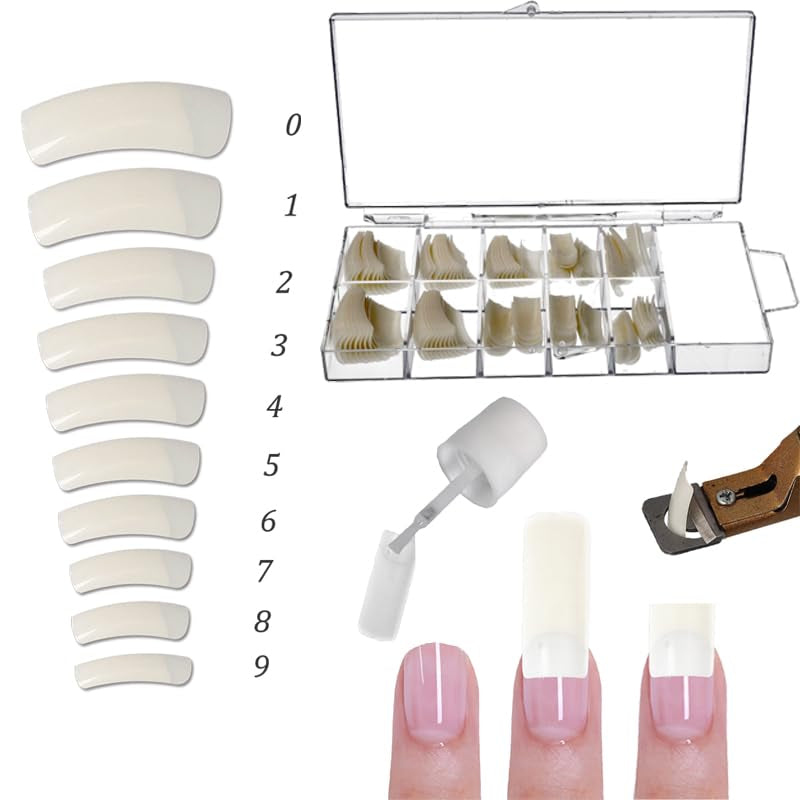 Sun Garden Nails żel przezroczysty jednofazowy 30ml + opakowanie 100 końcówek + klej do końcówek 7ml