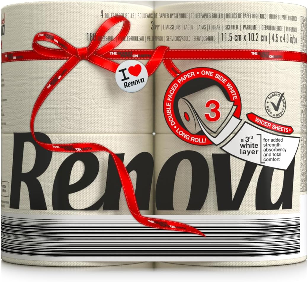 Papier toaletowy Renova, zielony, 4 rolki