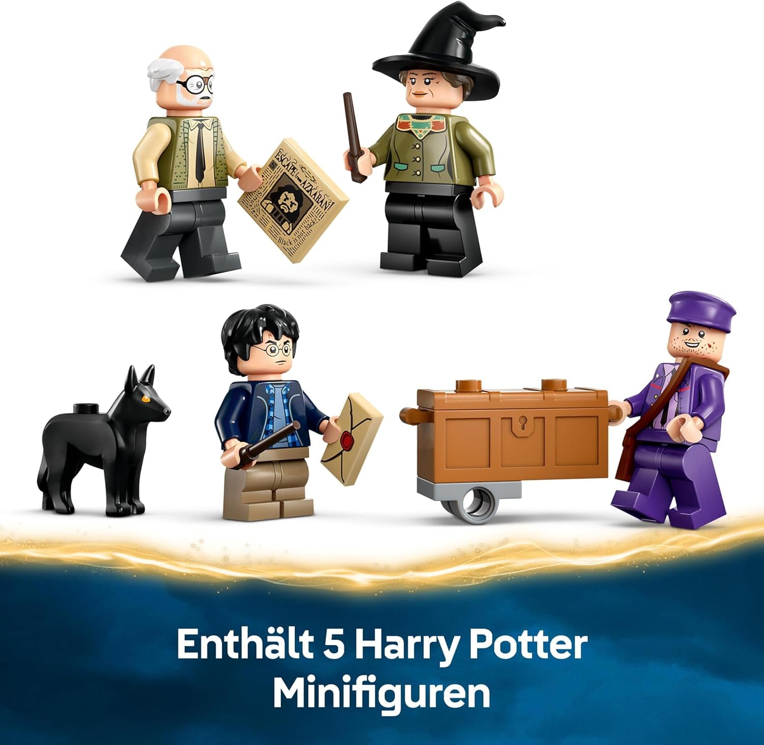 LEGO Harry Potter Przygody z podróżującym rycerzem Zestaw do budowania 5 minifigurek, w tym Ernie Prang, Stan Shunpike i autobus Łapy Zabawka dla fanów Czarodziejskiego Świata Chłopcy i dziewczęta w wieku 8 lat 76446 Zestawy do budowania Beuche den LEGO-Store