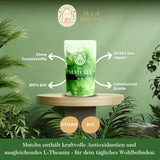 Organiczny proszek Matcha do herbaty i Matcha Latte - Ceremonialna jakość najwyższej jakości z Japonii - Oryginalna zielona herbata Kissui - 30g