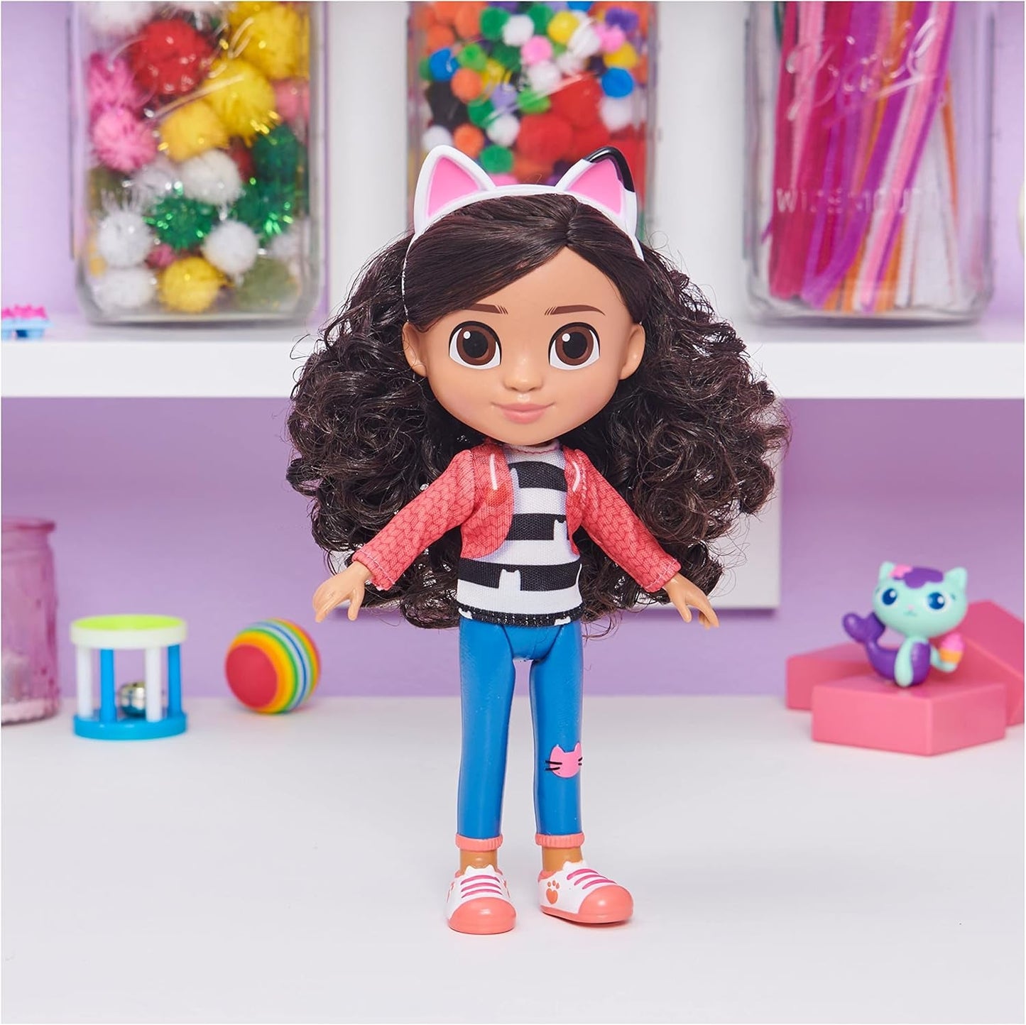 DOMEK DLA LALKI GABBY'S DREAMWORKS - Lalka Gabby Girl o średnicy 20 cm, odpowiednia dla dzieci w wieku od 3 lat