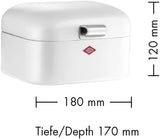 Kosz na chleb Wesco 235 001 Mini Grandy 17 x 18 x 12 cm (dł./szer./wys.) różowy, stal nierdzewna Pudełka do przechowywania żywności Naty Shop