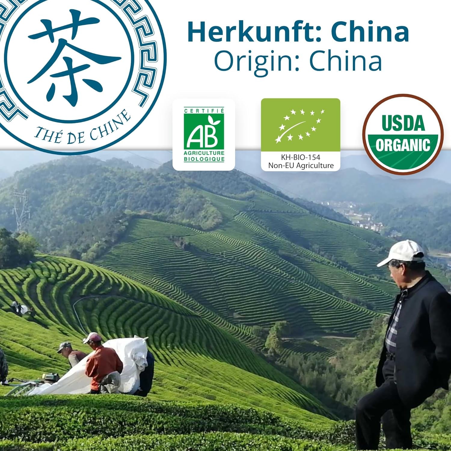 Khla - Bio Herbata Oolong 100 G - Niebieska herbata - Naturalna herbata sypana - Ekologiczna herbata azjatycka - Luźna i cięta - Herbata ziołowa i naparzana - Z Chin