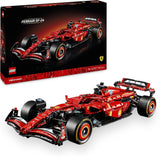 LEGO Technic Ferrari SF-24 F1 Race Car - Model samochodu dla dorosłych - Zestaw kolekcjonerski Formuły 1 - Silnik V6, skrzynia biegów, układ kierowniczy i DRS w skali 1:8 - Prezent dla fanów sportów motorowych i samochodów wyścigowych 42207 Zestawy do budowania Beuche den LEGO-Store Domyślny tytuł